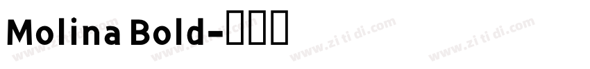 Molina Bold字体转换